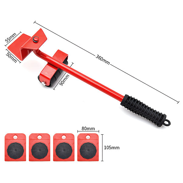 Bútormozgató készlet 4 csúszkával és emelővel | LIFTROLLERS