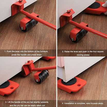 Bútormozgató készlet 4 csúszkával és emelővel | LIFTROLLERS